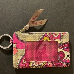 New Vera Bradley ID pouch w/key ring